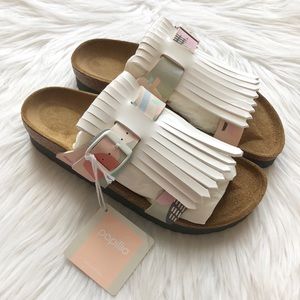 birkenstock maddie fringe